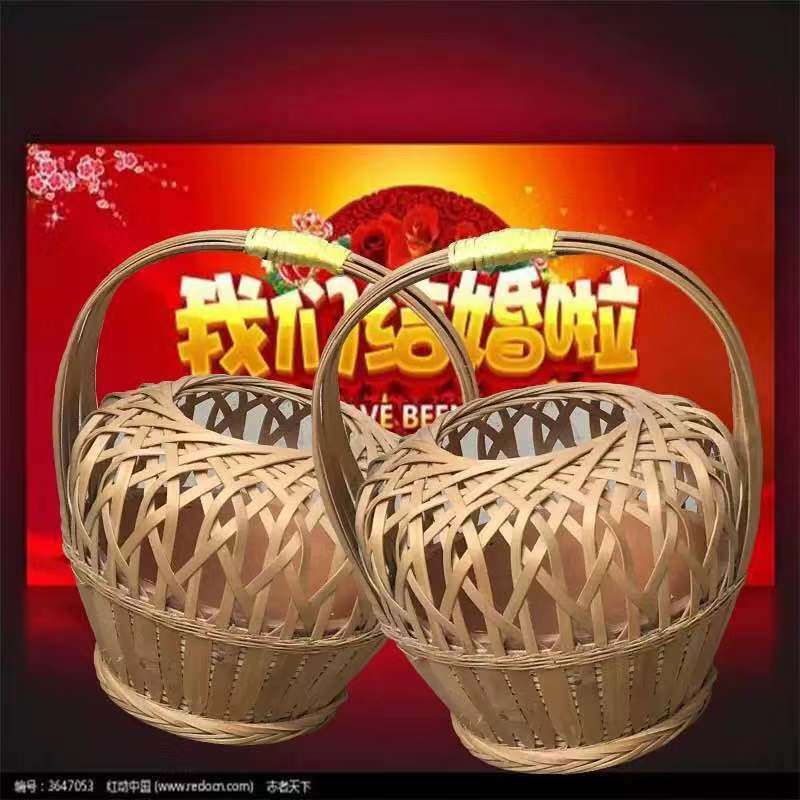 老式烘笼竹编碳火盆火篮烧炭取暖怀炉烘笼家用老人手提烘笼烤火笼