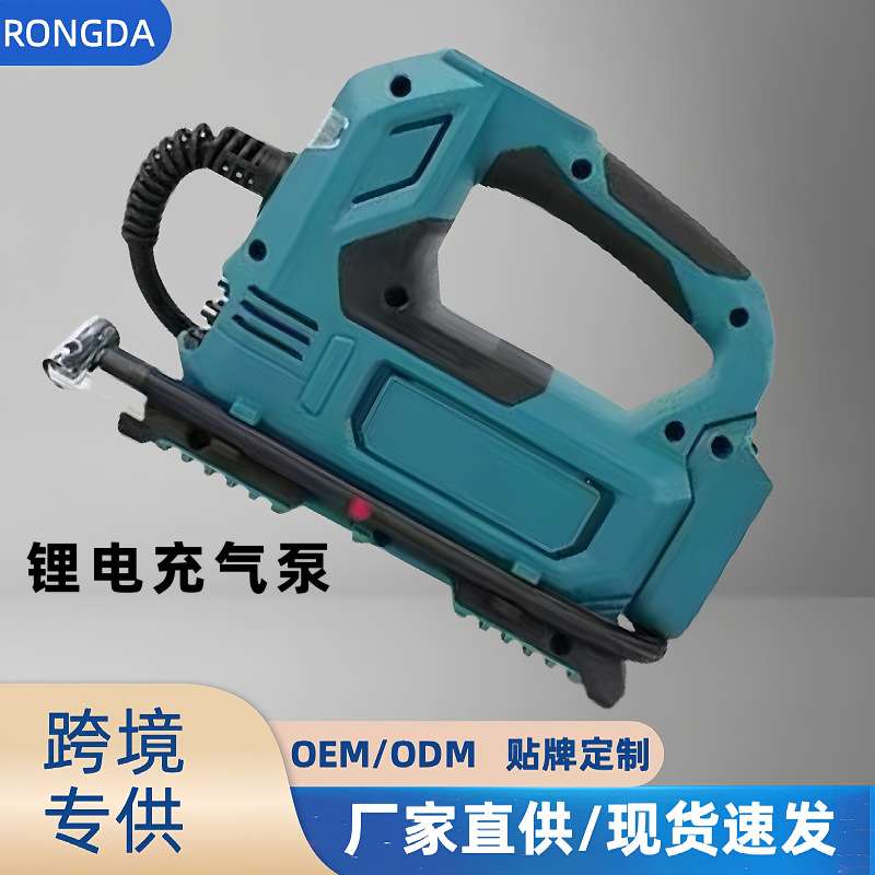 跨境手持车用牧田款车载充气泵便携式打气泵可照明调节灯风力可调
