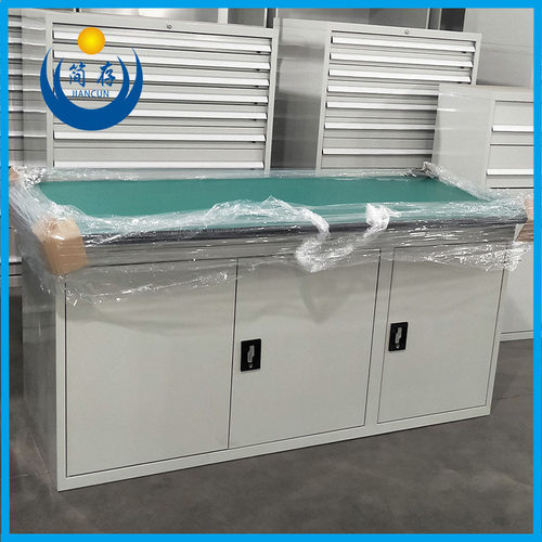 简存非标生产三开门置物柜工作台 防静电重型钳工桌实验室检测台