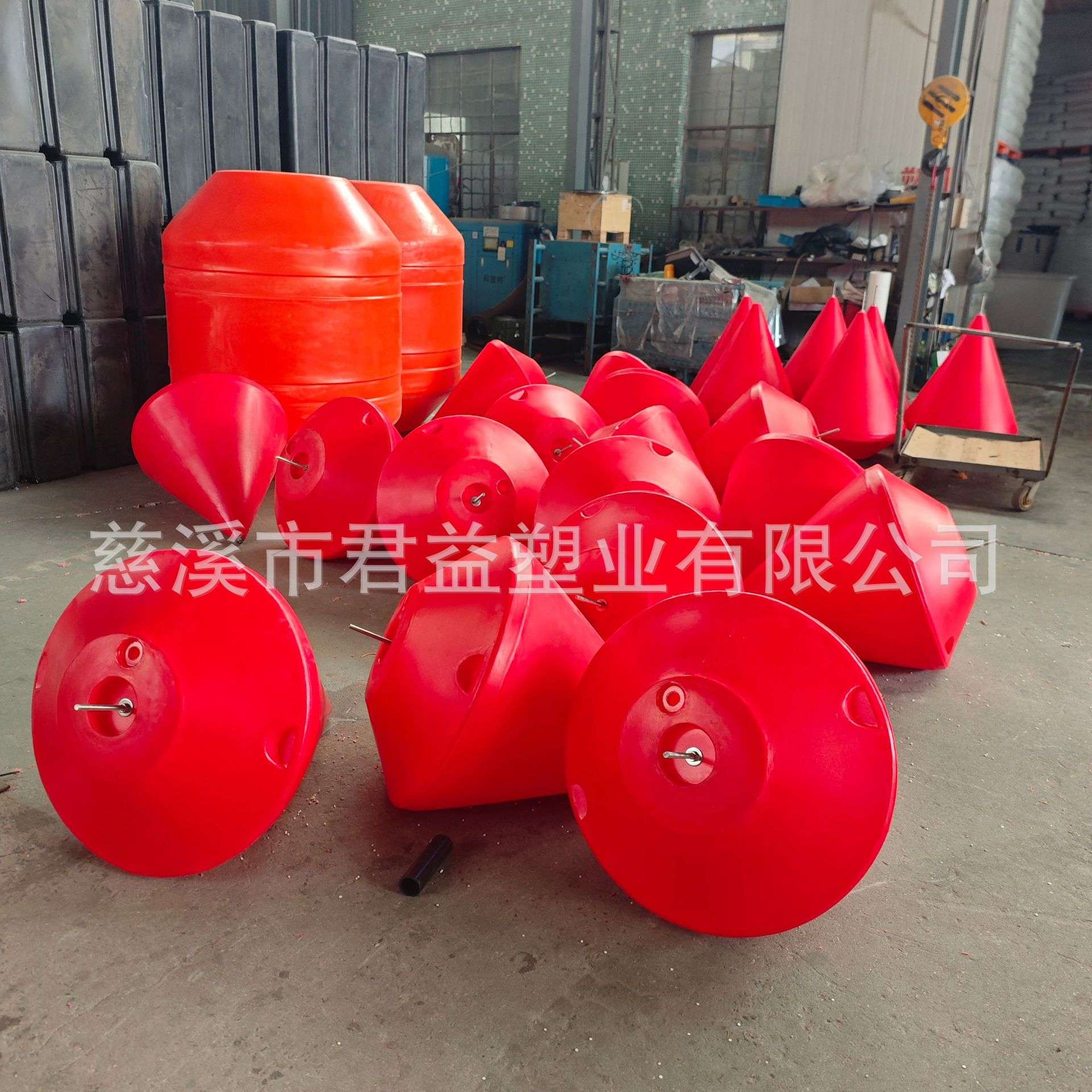 浅滩区锚直径700*900圆锥形警示浮标 海上立式警示水深危标志浮标