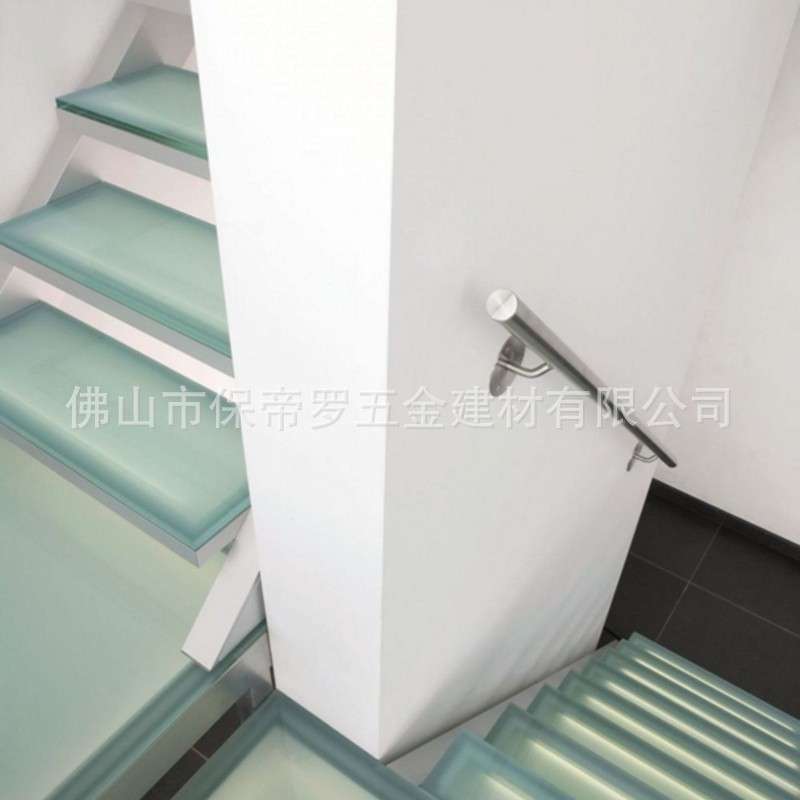 玻璃楼梯扶手栏杆不锈钢护栏立柱围栏别墅装修工程简约风