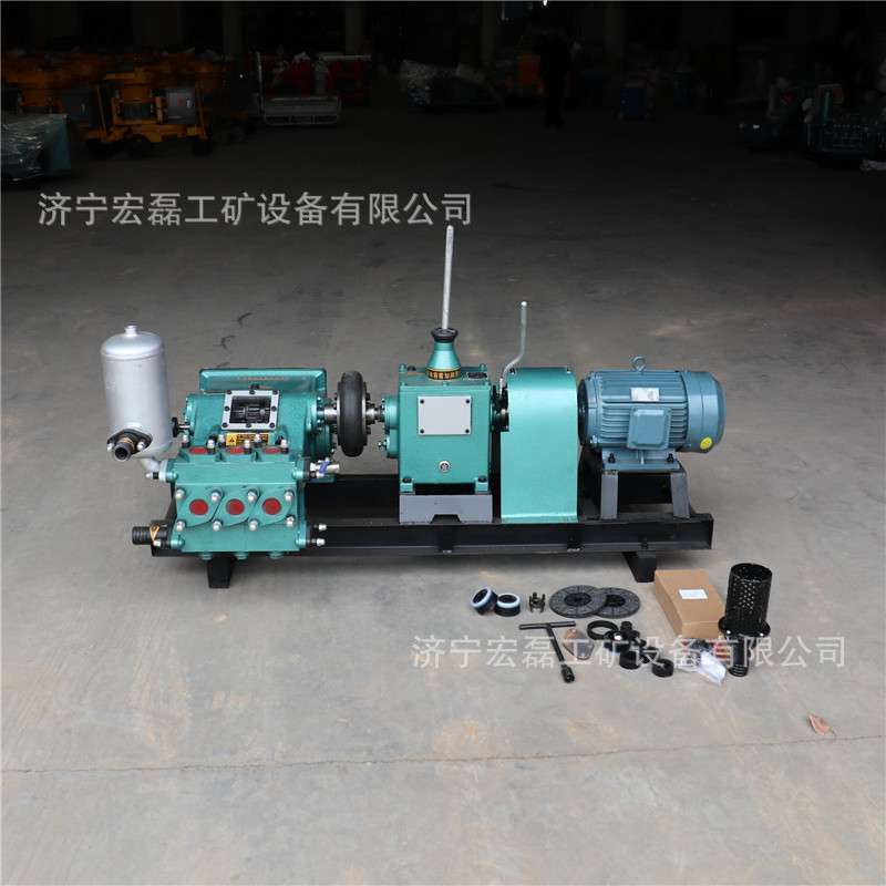 BW150注浆机卧式三缸往复式活塞泵隧道工程高压电动灌浆机