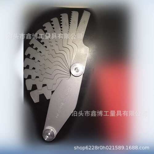 不锈钢ACME SCRE PITCH GAGE14片英制Tr螺纹样板规29度T型螺纹规
