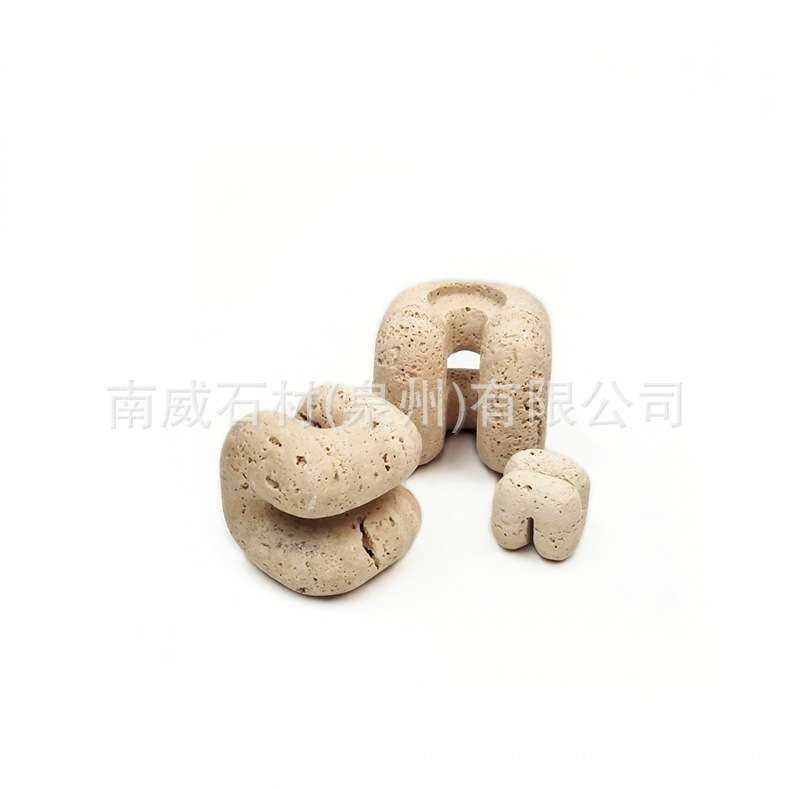 创意天然大理石名片架桌面几何卡片展示座镜子座商品标价牌底座
