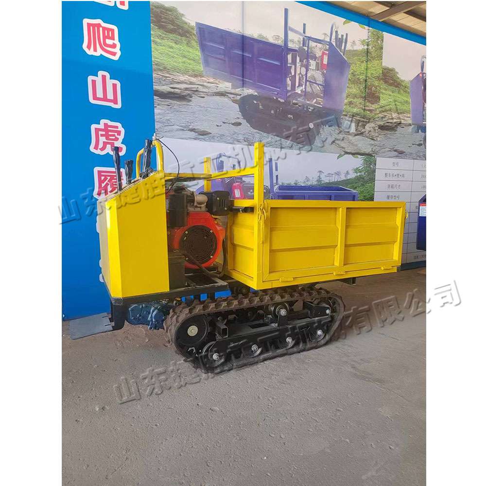 小型农林产品运货车 建筑工程沙土装载机 履带式山地木材运输车
