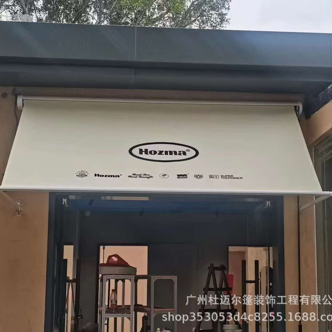 高端伸缩式遮阳篷网红撑杆式装饰伞篷摆法式摆臂遮雨伞斜撑篷