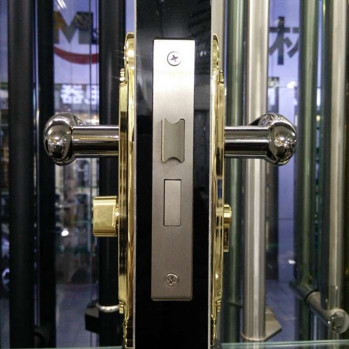 室内卧室太钛黑金色房门锁中式欧式木门把手锁卫生间执手锁具