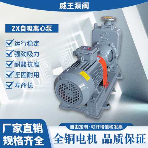 供应优质不锈钢自吸泵65ZX30-15，机械密封排污不阻塞自吸泵