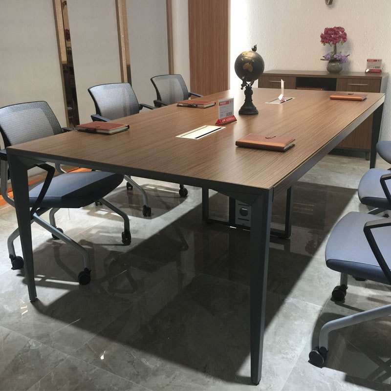 直供板式会议桌四脚长条会议台写字桌公司会议室桌子招待台