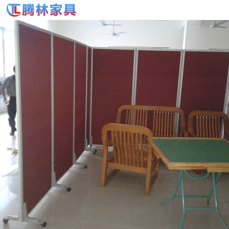 屏风家具活动折叠布面屏风隔断 办公室隔断 厂房活动挡板隔断屏风