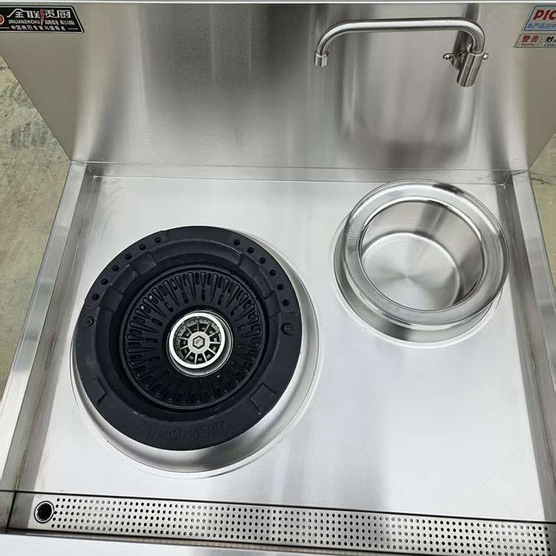 金联质厨商用植物油专用灶双头猛火灶台一年质保终生维护