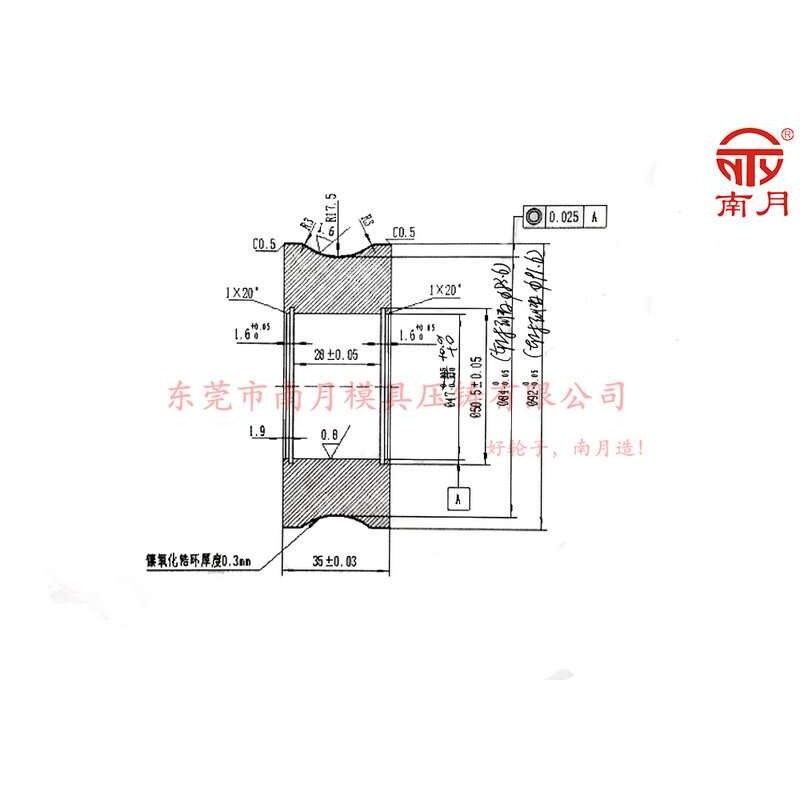 南月厂家供应Φ92x35mm导轮 陶瓷过线轮陶瓷导丝轮