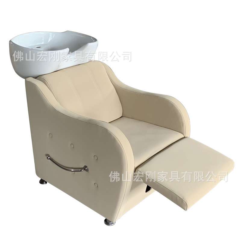 半躺式泰式洗头床美发店发廊专用坐式冲水洗头床带扶手洗头椅冲头