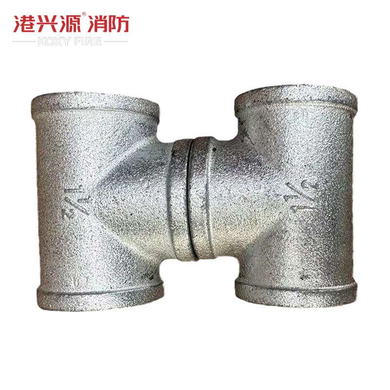 建支镀锌钢管衬塑三通管件连接件水暖配件内活接堵头一寸铁接头