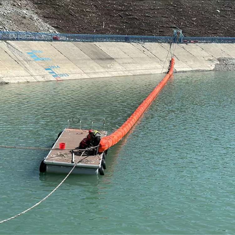 加工水上拦漂浮桶大范围拦污排 木湾电站大坝拦截浮筒