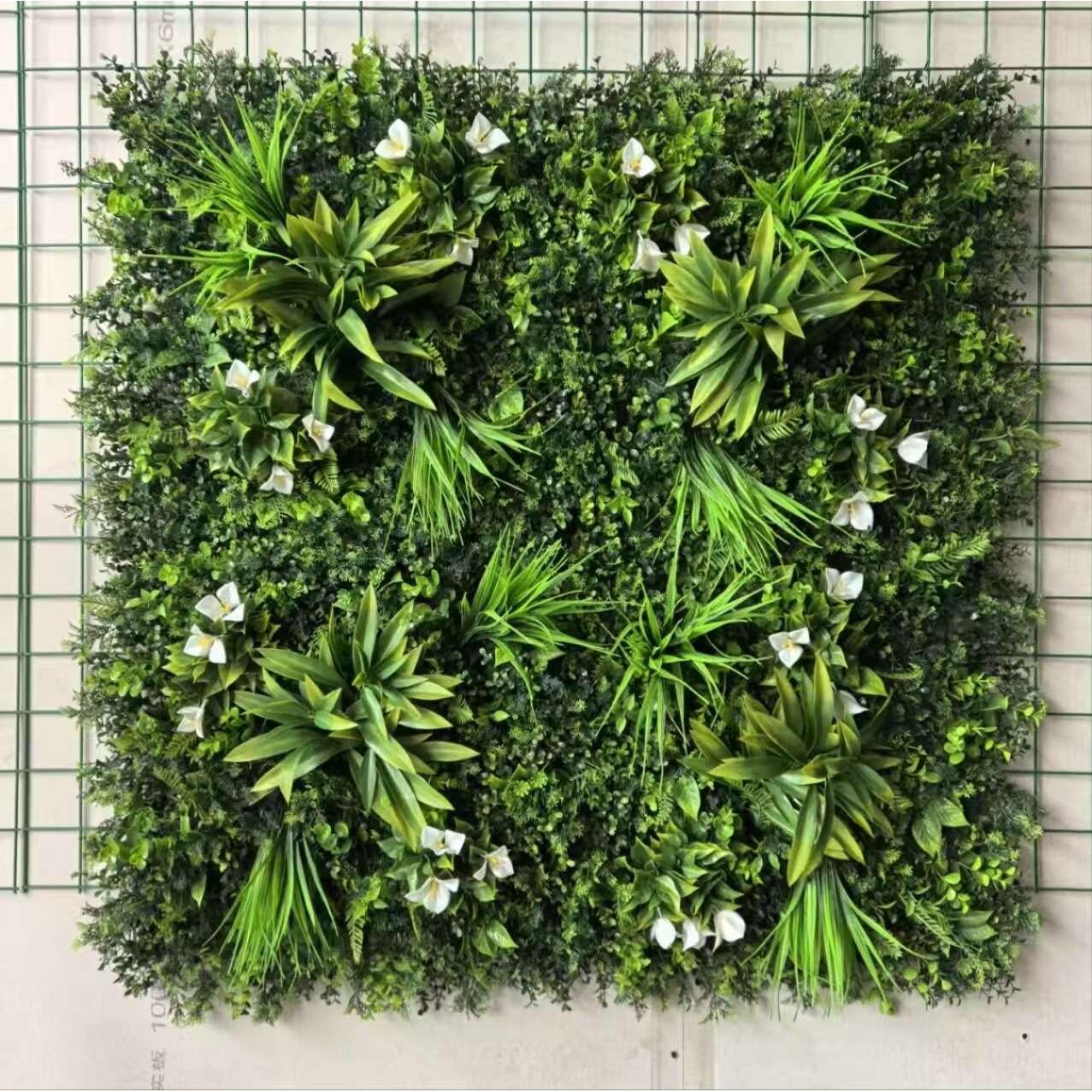 仿真绿植防晒混合草坪组装塑料花草1米乘1米款式室内外墙造景装饰