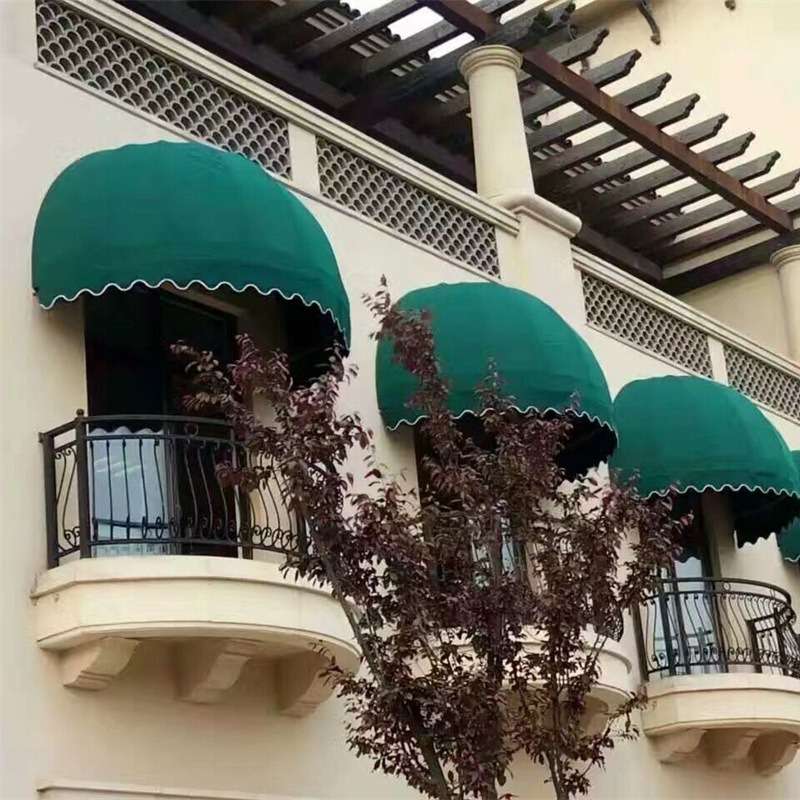 户外欧式半圆西瓜篷别墅法式雨棚弧形窗户装饰遮阳蓬梯形防雨防风