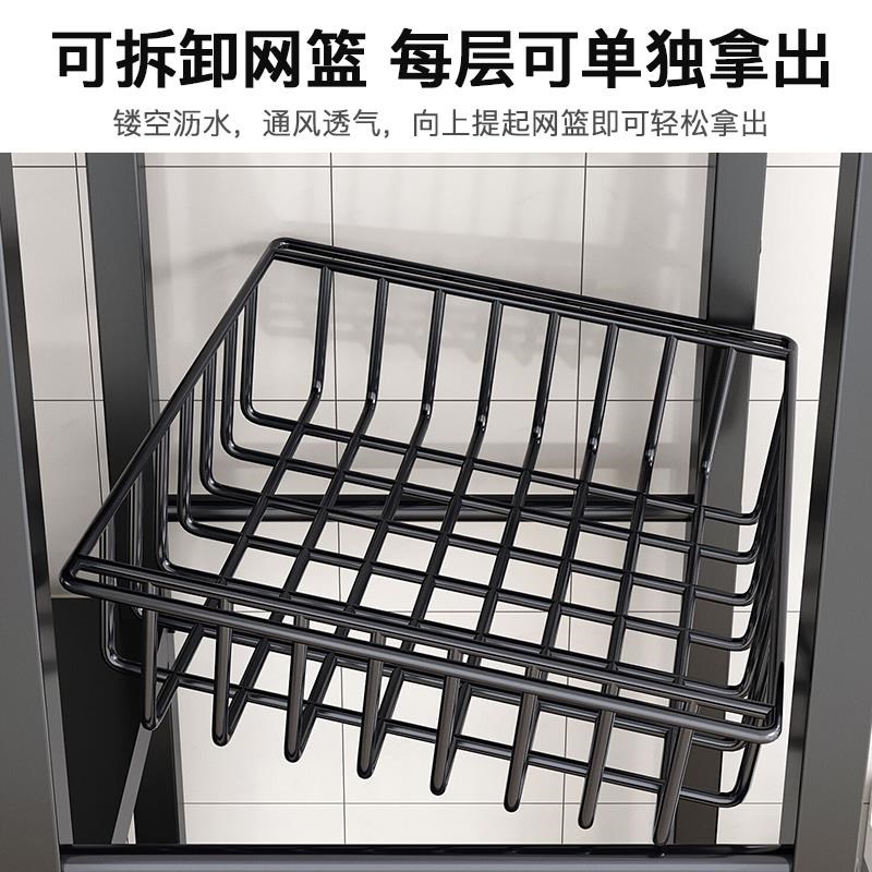 新款厨房置物架落地多层收纳架子多功能家用烤箱蔬菜架货架储物架