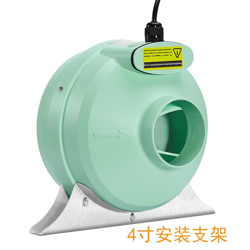 新怡风EC管道风机静音4寸变频抽风机排风扇厨房烧烤火锅排油烟