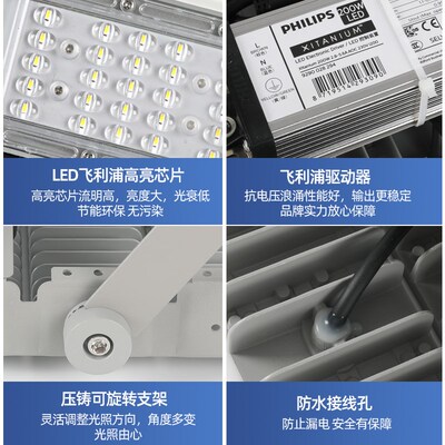 led模组隧道灯户外防水150W200W泛光投光灯高杆球场广告牌照明灯