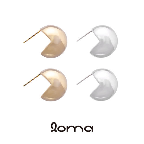 LOMA《半岛》极简高级金属球耳钉