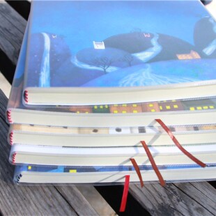 学生特大号空白页16K B4加厚胶套本特厚笔记本文具记录加大本子