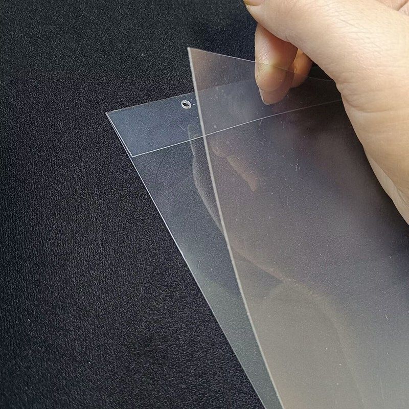 斜口笼挂牌 超市双耳大吊牌网篮货架价格牌 透明塑料套仓库标签牌