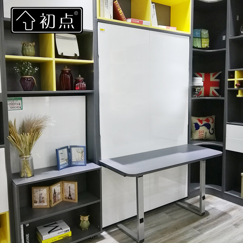 壁床隐形床隐藏折叠床衣柜床墨菲床翻板床书桌书架一体床五金配件
