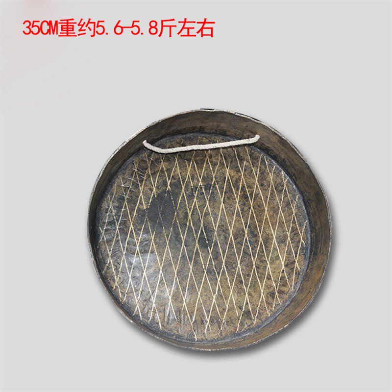 锣鼓乐器铜锣35cm响佳锣舞狮醒狮专业大锣庆典民间集会送锣锤敲棒