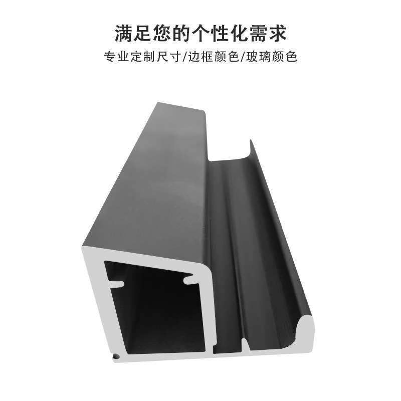 直销橱柜重型天地铰链铝框门铝合金边框玻璃柜门酒柜铝型材玻璃门