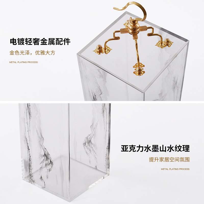 新中式家饰摆件创意高级灰罩子样板房间轻奢酒店客厅家居软装饰品