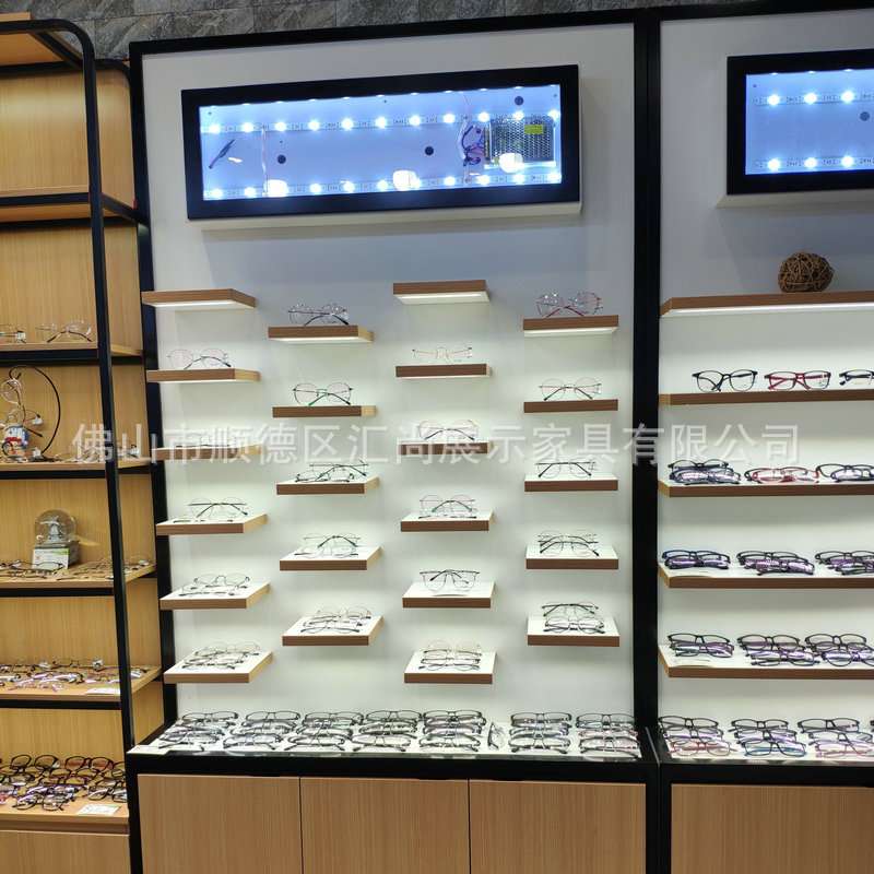 眼镜展柜台木质烤漆眼镜柜眼镜店展示柜太阳眼镜展示架货架收纳