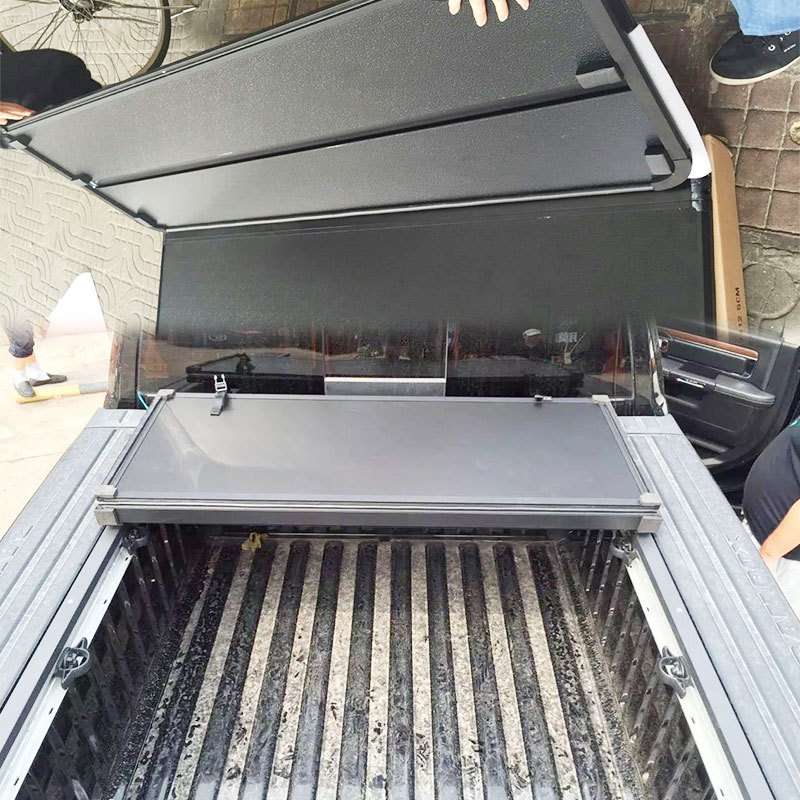 道奇公羊ram1500带边箱款改装皮卡后盖三折盖铝合金尾箱盖平板盖