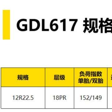 佳通轮胎315/80R22.5 花纹GDL617 窄胎面 双驱适用 耐磨省油轮胎