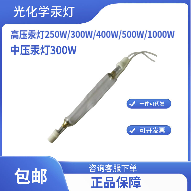 光化学/光催化/高压汞灯250W/300W/400W/500W/1000W/中压汞灯300W