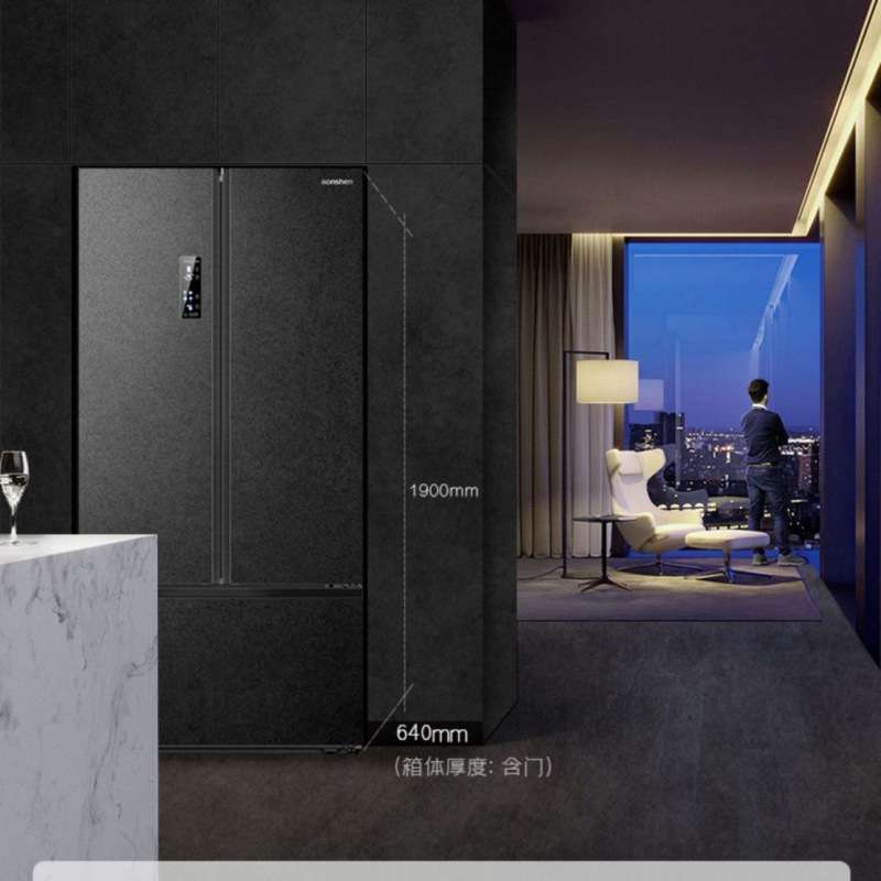 容声冰箱536升IDP净味对开三门法式风冷无霜嵌入式超薄一级家用