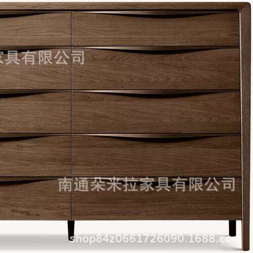 RH美式实木高端豪华别墅房斗柜卧室抽屉柜梳妆台