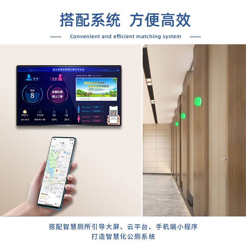 圆形红绿指示灯公厕红绿指示灯厕所有人无人指示灯圆形红绿指示灯