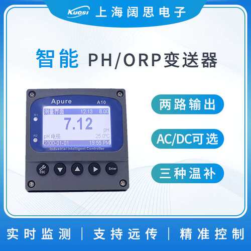 Apure在线PH/ORP控制器A10PR-SA1-CCEP工业酸度计ph计水质分析仪