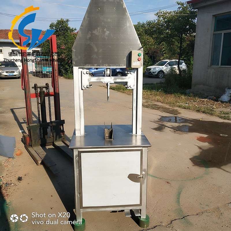 不锈钢猪头劈半机 羊头牛头留脑式劈半机 全自动液压式劈半机设备