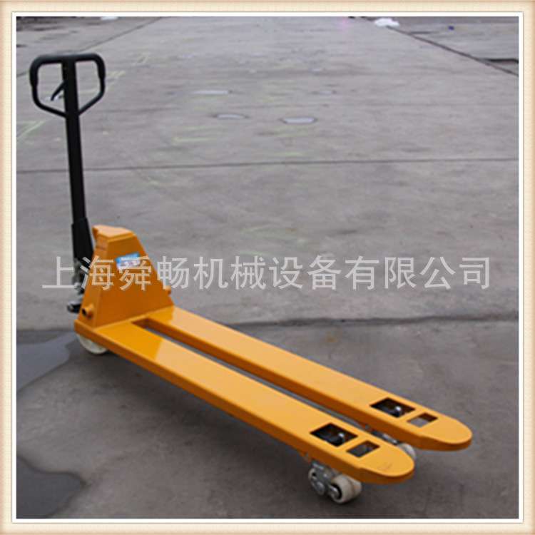 上海舜畅叉车两叉止外宽380MM手动托盘叉车 超狭型搬运车
