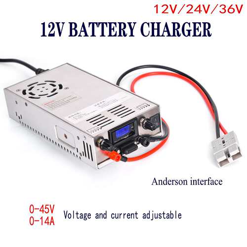 0-40V voltage adjustable 12V/24V/36V lifepo4 battery charger