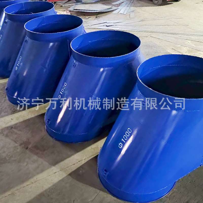 矿用通风分风设备口径1000mm三叉防逆流铁风筒内置开闭装置分流器