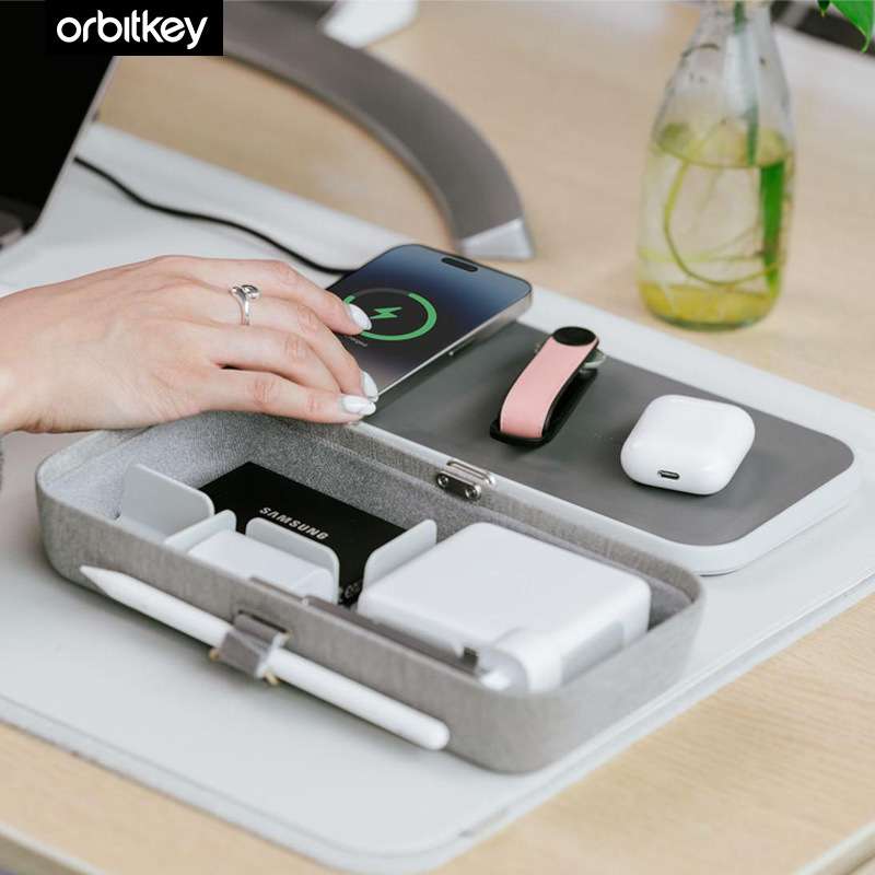 Orbitkey Nest V2随身电子物品收纳盒Qi无线充电15W快充座充电器