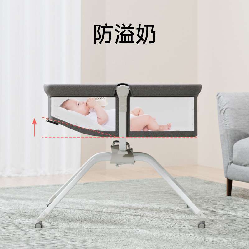 婴儿床可折叠宝宝摇篮便捷式婴儿旅行床可移动摇床多功能蚊帐睡床