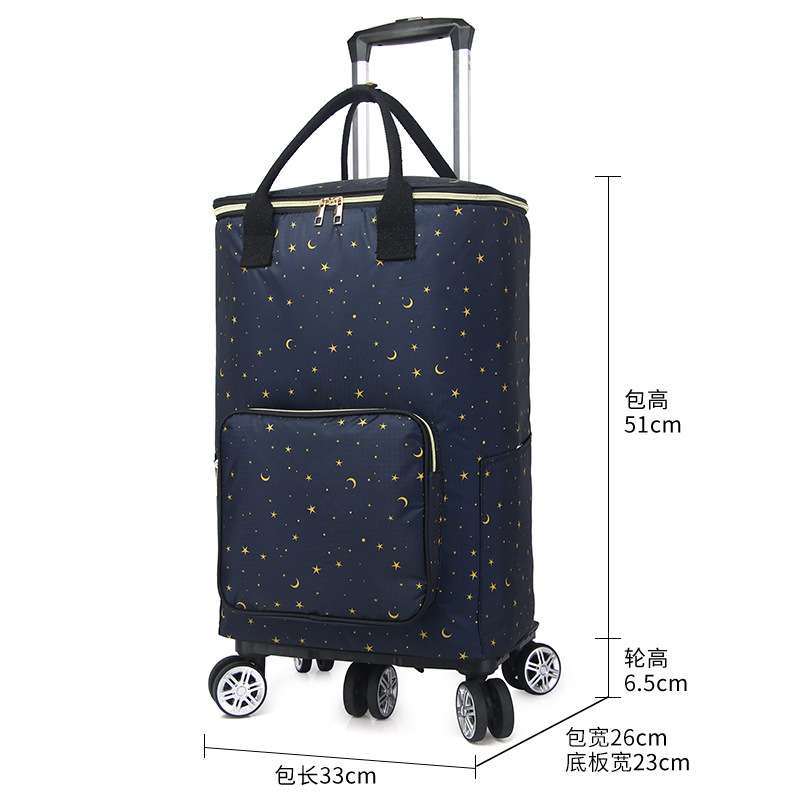 推车买菜车便携轻便老人购物小拉车拖车保温手提袋拉杆车折叠家用