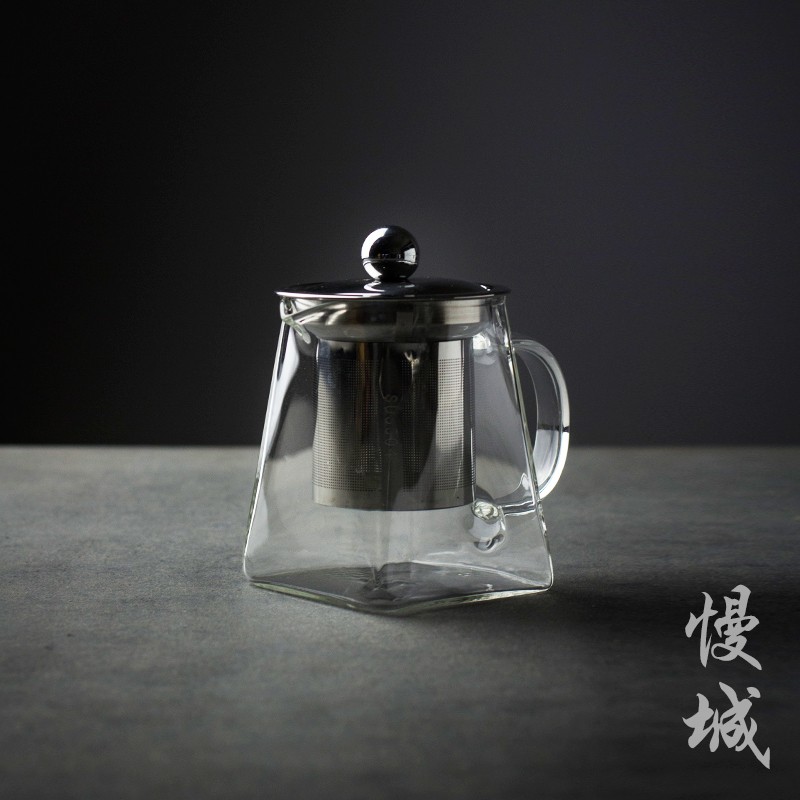 手工玻璃茶壶透明大号加厚茶海带过滤茶具茶隔耐热小号花茶壶