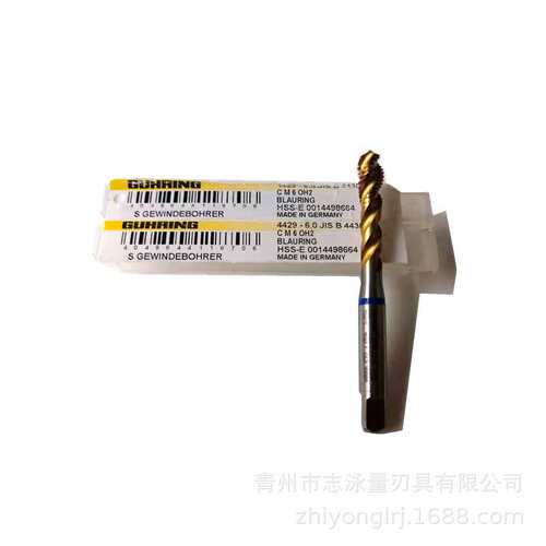 德国钴领GUHRING镀钛先端螺尖HSS-E机用丝锥M2 3 4 5 6 8 10-20