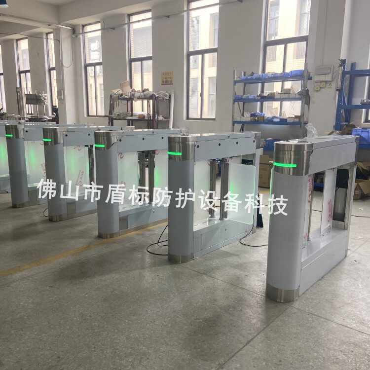 小区出入口自动门摆闸不锈钢双通道双向人行闸机刷卡识别翼闸