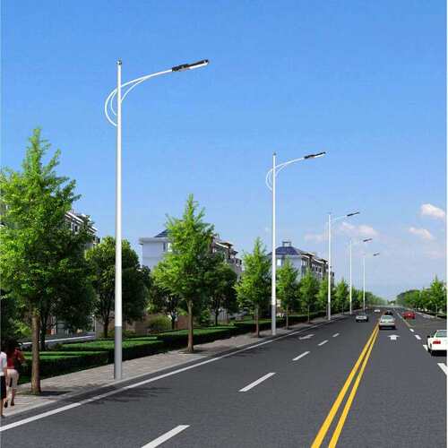 新款8米太阳能板太阳能路灯ledLED单臂路灯道路照明灯超亮